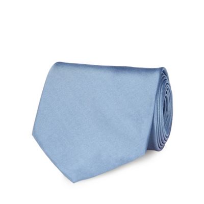 Light blue plain tie